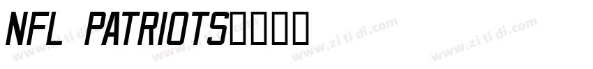 NFL Patriots字体转换